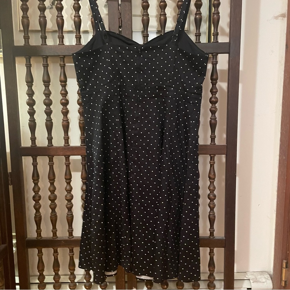 TORRID Black & White Polka Dot Keyhole Skater Sundress Retro Plus Size 18 - Picture 2 of 5